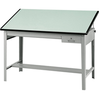 Safco 3962GR Precision Drafting Table Base, 56-3/8" W x Grey