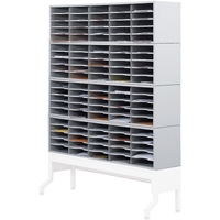 Safco 7751GR E-z Sort&reg; Mailroom Furniture-Sorter Modules