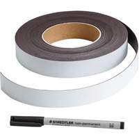 Brady 56961 Write-On Magnetic Label, Magnetic, 600" L x 1" W