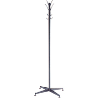 Offices To Go PCOS2 Coat Tree, 60" H, Steel, Black, 8 Hook(s)