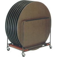 Midwest RTC-BLACK Chariots de table empilables, 49" la x 31,25" p x 41,25" h