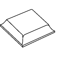 3M SJ5023-WHT Protecteurs carr&eacute;s-fusel&eacute;s Bumpon