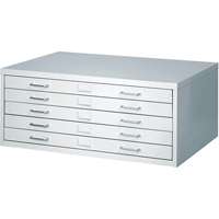 FacilTM Flat File Cabinets, 5 Drawers, 40" W x 26" D x 16-3/8" H  OJ915 | TENAQUIP