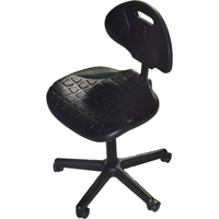 Mur-Van C1401-CC-TP Heavy-Duty Ergonomic Seating, Polyurethane, Black, 250 lbs. Capacity