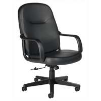 Offices To Go MVL2732-9 L01P Fauteuil de bureau, Cuir, Noir