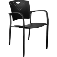 Horizon Seating A-118A Chaises empilables MaxX StaxX, Polypropyl&egrave;ne, Hauteur 17-1/4", Capacit&eacute; 275 lb, Noir
