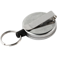 Key-Bak 0485-821 D&eacute;rouleurs autor&eacute;tractables originaux #485-HDK, Chrome, C&acirc;ble 48", Fixation Agrafe de ceinture