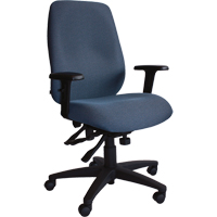 Horizon Seating 660-03-AAT-PX435 Cierra Ergonomic Chairs, Fabric, Blue, 250 lbs. Capacity