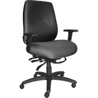 Cierra™ Heavy Duty Ergonomic Chairs, Fabric, Grey, 400 lbs. Capacity OP258 | TENAQUIP