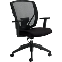 Offices To Go MVL2806 MS69/L01P Task Chairs, Vinyl, Black, 300 lbs. Capacity