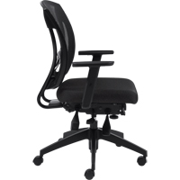 Offices To Go MVL2803 JN11 Multi-Tilter Arm Chairs, Fabric, Charcoal, 300 lbs. Capacity