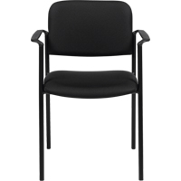 Offices To Go MVL2747 JN02 BLK Stacking Chairs, Fabric, 32" High, 300 lbs. Capacity, Black