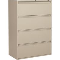 Offices To Go MVL1936P4 NEV Classeur lat&eacute;ral, Acier, 4 tiroirs, 36" la x 19-1/4" p x 52-6/100" h, Beige