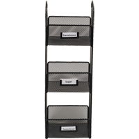 Safco 3290BL Onyx Tower Break Room Organizer