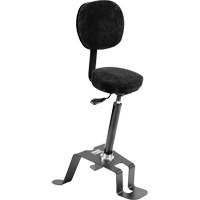 Chaise ergonomique de calibre soudage assis-debout TA 300<sup>MC</sup>, Position assise/debout, Ajustable, Tissu Siège, Noir/gris  OP496 | TENAQUIP