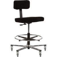 Chaise de calibre soudage ergonomique TF 160<sup>MC</sup>, Mobile, Ajustable, Tissu Siège, Noir/gris  OP498 | TENAQUIP