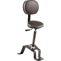 Synetik 508-00029 Chaise ergonomique assis-debout TA300, Position assise/debout, Vinyle Si&egrave;ge, Noir