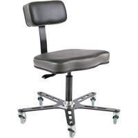 SF160 Welding Grade Ergonomic Chair, Suede, Black, 300 lbs. Capacity  OP501 | TENAQUIP