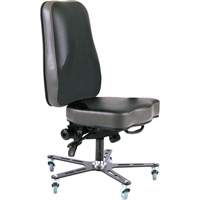 SF160 Welding Grade Ergonomic Chair, Suede, Black, 300 lbs. Capacity  OP505 | TENAQUIP