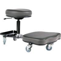 Synetik 508-00005 Flex Ergonomic Chair, Vinyl, Black/Grey