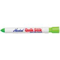 Markal 061042 Marqueur &agrave; peinture Quik Stik, B&acirc;ton plein, Vert fluorescent