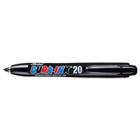Markal 096575 Dura-Ink&reg; #20 Permanent Marker, Black, Fine Tip