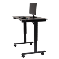 Luxor H. Wilson STANDE-48-BK/BO Adjustable Stand-Up Desk