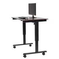 Luxor H. Wilson STANDE-48-BK/DW Adjustable Stand-Up Desk