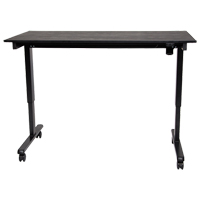 Luxor H. Wilson STANDE-60-BK/BO Bureau ajustable pour travail debout, , 45-1/4" h x 29-1/2" p, Noir