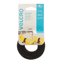 Velcro Companies 90927C Attaches &eacute;troites One-Wrap, Boucle et crochet, 8" x 1/2", Auto-aggripant, Noir