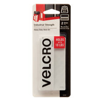 Velcro Companies 90200C Ruban d'attaches &agrave; r&eacute;sistance industrielle, Boucle et crochet, 4" x 2", Adh&eacute;sif, Blanc