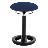 Twixt™ Ergonomic Chair, Stationary, Adjustable, 17" - 22", Polyester Mesh Seat, Blue OP667 | TENAQUIP
