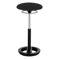 Safco 3001BL Twixt Ergonomic Chair, Stationary, Adjustable Height, 250 lbs. Capacity