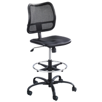 Safco 3395BV Vue Ergonomic Stool, Vinyl, Black, 250 lbs. Capacity