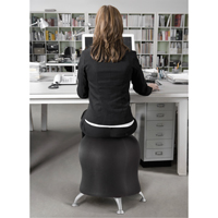 Safco 4751BV Zenergy Ball Chair, Vinyl, Black, 250 lbs. Capacity