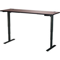 Safco 1961CYBL Electric Height-Adjustable Table, Stand-Alone Desk, 50" H x 72" W x 24" D, Cherry