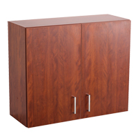 Safco 1700MH Modular Wall Cabinet, 30" H x 36" W x 15" D, 1 Shelves, Melamine, Mahogany