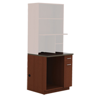 Safco 1705MH Modular Cabinet, Melamine, 39" H x 36" W x 25" D, Mahogany