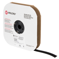 Velcro Companies 128659 Low Profile Fastener Tape, Hook, 25 yds x 1", Adhesive, Black
