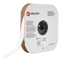 Velcro Companies 158510 Ruban d'attaches, Boucle, 25 vg x 1", Adh&eacute;sif, Blanc