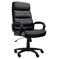 Activ™ Series A-601 Office Chair, Polyurethane, Black, 250 lbs. Capacity  OP806 | TENAQUIP