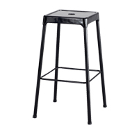 Safco 6606BL Tabouret en acier pour bistro Safco, Stationnaire, Fixe Hauteur, Capacit&eacute; 250 lb
