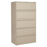 Offices To Go MVL1936P5 NEV Classeur lat&eacute;ral, Acier, 5 tiroirs, 36" la x 19-1/4" p x 66-5/9" h, Beige