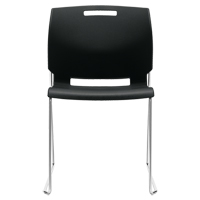 Chair, Plastic, 32-1/2" High, 300 lbs. Capacity, Black  OP933 | TENAQUIP