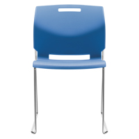 Chair, Plastic, 32-1/2" High, 300 lbs. Capacity, Blue  OP934 | TENAQUIP