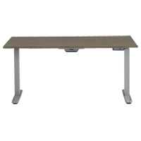 Offices To Go ML6030ET2 ACJ Ionic Height Adjustable Table, Stand-Alone Desk, 45-1/4" H x 60" W x 30" D, Grey