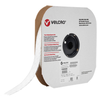 Velcro Companies 190959 Ruban d'attaches, Boucle, 25 vg x 1", Adh&eacute;sif, Blanc