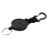 Securit™ Retractable Key Holder, Polycarbonate, 28" Cable, Carabiner Attachment  OQ353 | TENAQUIP