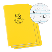 Rite In The Rain 371FX Carnet tout temps, Couverture souple, Jaune, 48 Pages, 4-5/8" , 7"