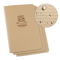 Rite In The Rain 971TFX Notebook, Soft Cover, Tan, 48 Pages, 4-5/8" W x 7" L